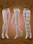 Woeful White Tights - Set of 3