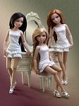 Wilde Rose Vanity & Stool