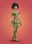 Ennui Green Print Blouse